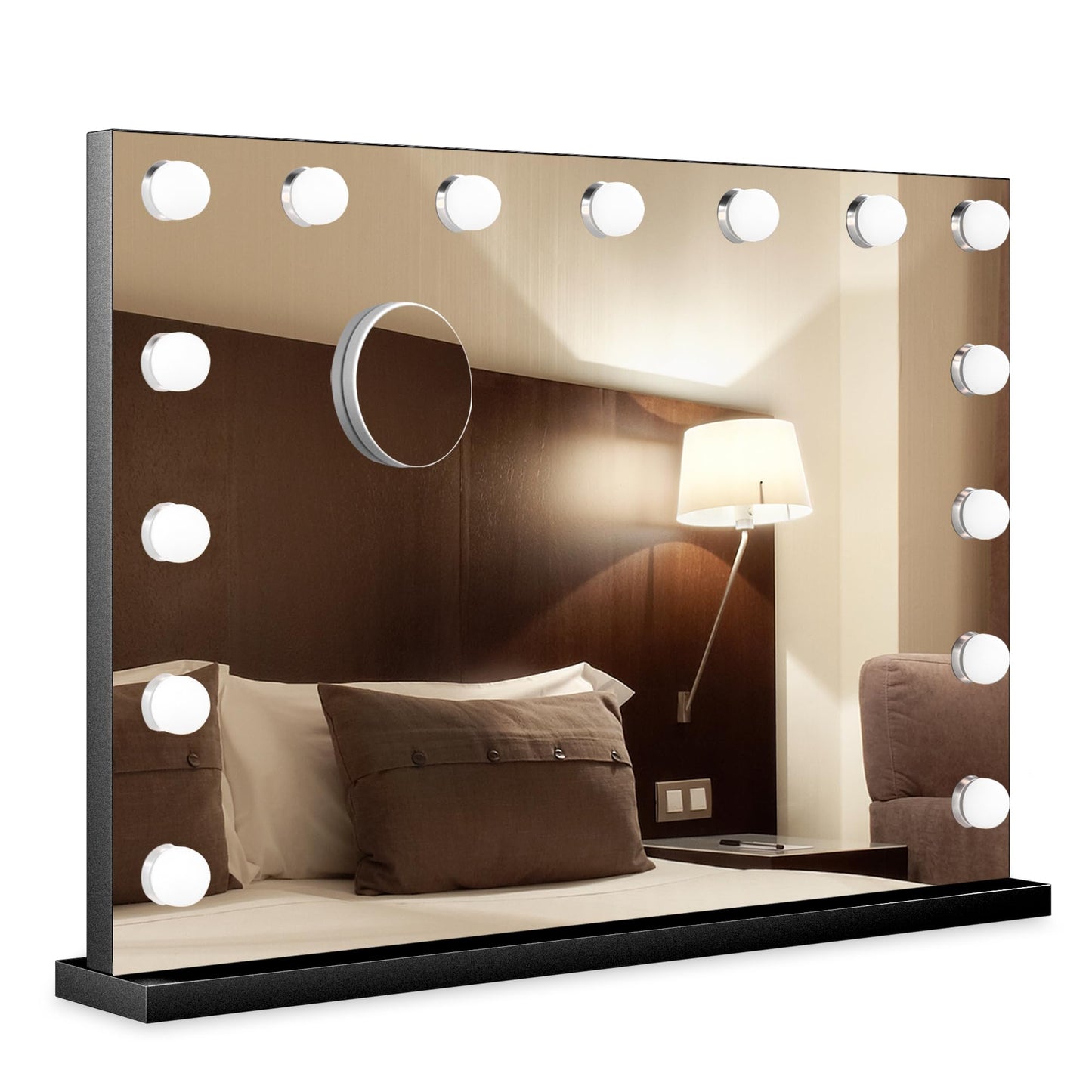Oglinda cosmetica Bayt Hollywood 58x46 cm LED 10x magnifiere