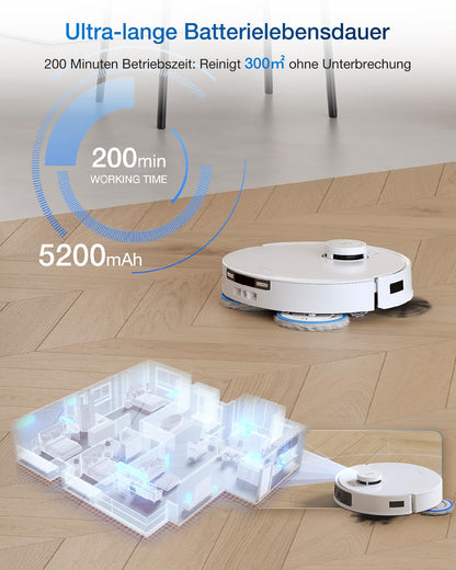 Robot aspirator ECOVACS Deebot T30C Pro Omni GEN 2 15400Pa alb