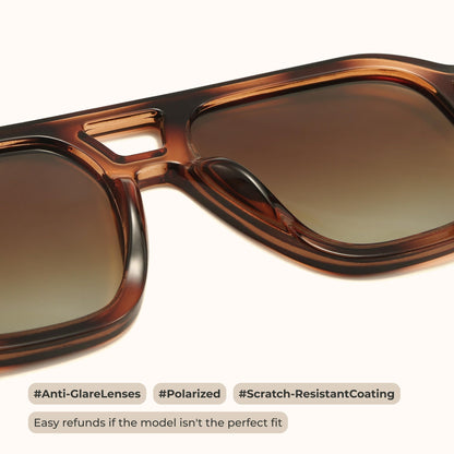 Ochelari de soare livho DK001 Polarizati Aviator Square Unisex
