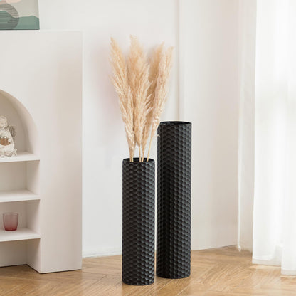 Vaze decorative Sziqiqi Modern Black Floor Vases set 2 metal 7055cm