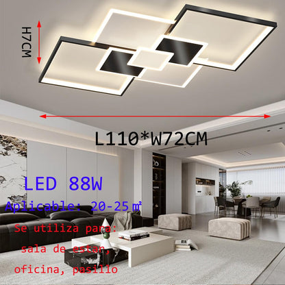 Lampa tavan LED Dimmable White + Black 68W 6800 lm telecomanda