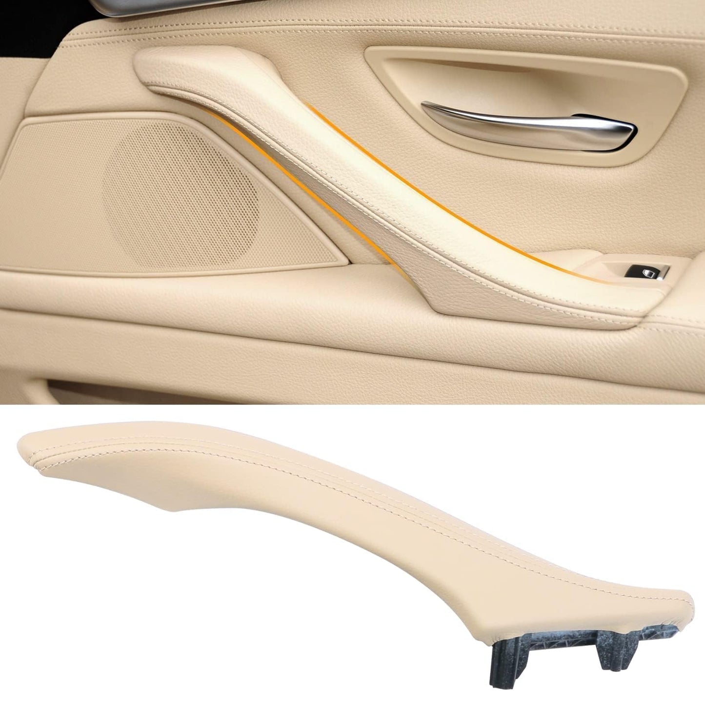 Maner interior usa dreapta F10/F11 BMW Seria 5 TTCR-II, piele bej 2010-2016