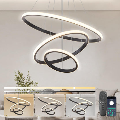 Lampa suspendata KSIBNW 3 Rings LED 45W 3800 lm, reglabila