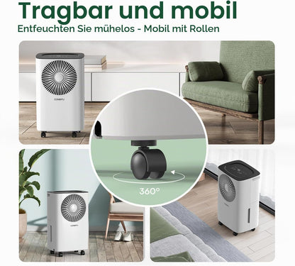 Dezumidificator CONOPU 12 L/zi cu temporizator 24 h si drenaj continuu