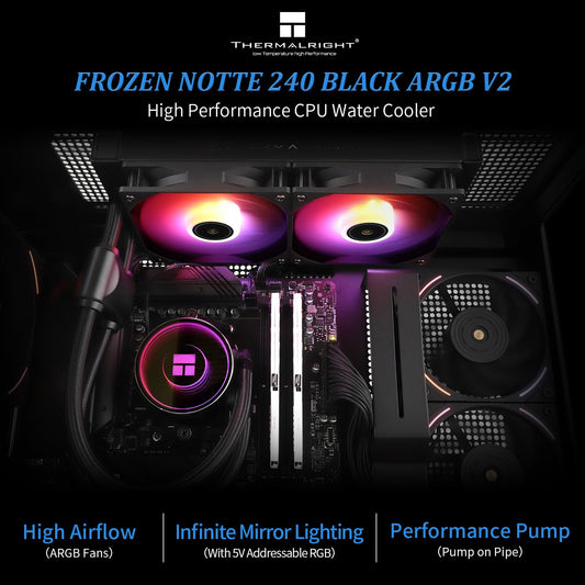 Cooler CPU THERMALRIGHT Frozen Notte 240 Black ARGB V2