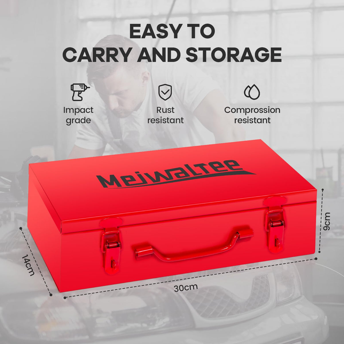 Set chei impact Meiwaltee DEVMIS00009 1 inch 10 piese Cr-Mo
