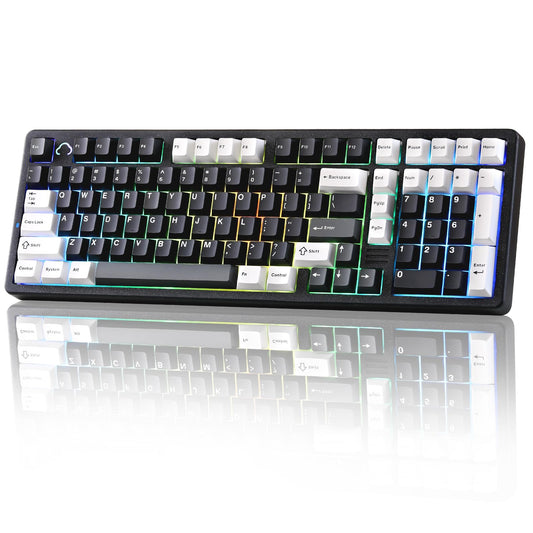Tastatura YUNZII AL98 Wireless Mechanical RGB 8000mAh QMKVIA
