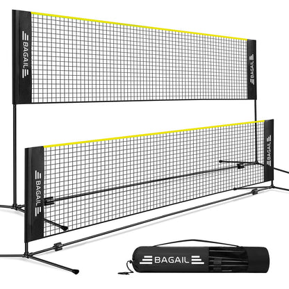 Fileu Badminton BAGAIL Net reglabil 10-17 ft pliabila
