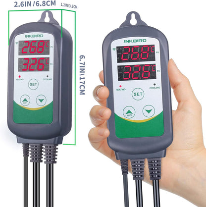 Inkbird Digital Wireless Thermostat, ITC-308-WiFi Temperature Controller Heating Cooling Remote Control