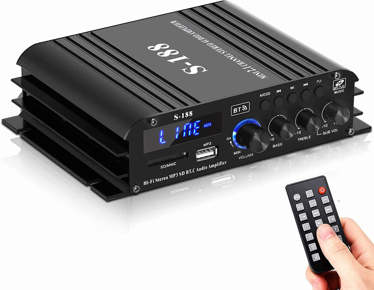 Amplificator 800W S188 Bluetooth 5.0 2.1 canale