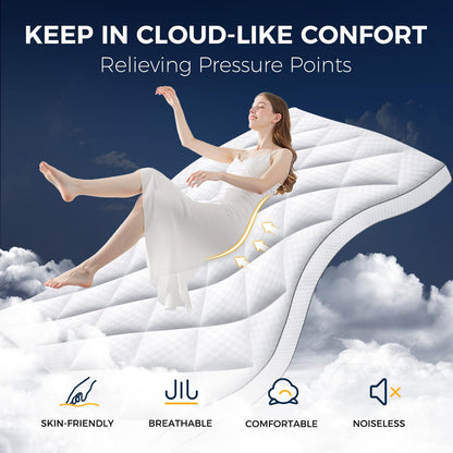 Topper saltea Autsel B103-027 Memory Foam 160x200 cm 1000 gsm