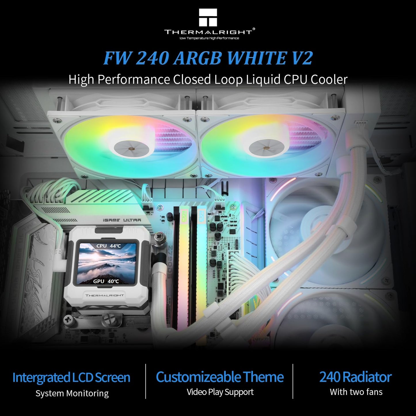 Thermalright FrozenWarframe 240 White ARGB