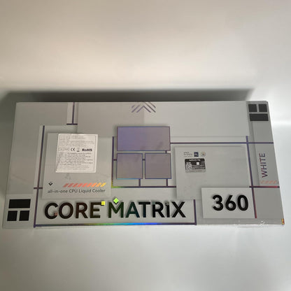 Thermalright Core Matrix 360 White CPU Water Cooler with 3 PWM Fans Water Pump Speed 2150RPM S-FDB Bearing for AMD AM4/AM5, Intel LGA1150/1151/1200/1700/2011(White)