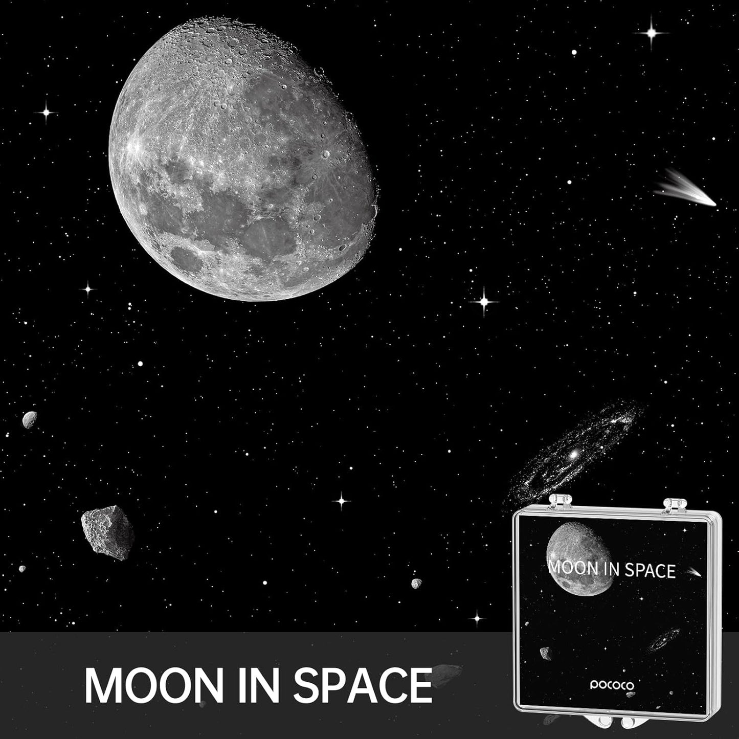 Moon and Stars: Discs for POCOCO Galaxy Projector, 5K Ultra HD, Semiconductor Lithography (6 discs)