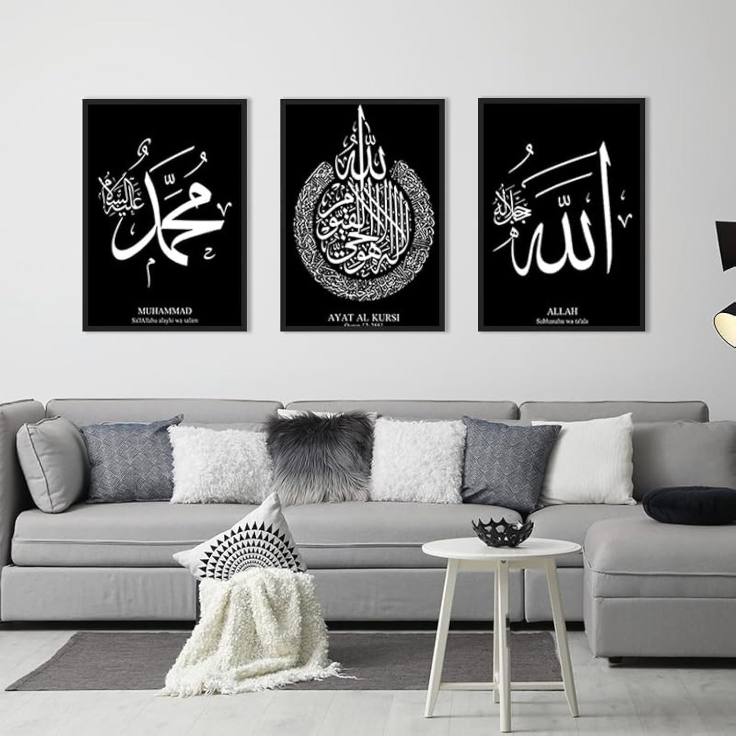 Tablou QPLGTU Marble Canvas Painting 60x90 cm, set 3 piese
