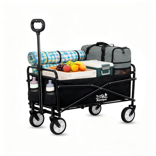 Carucior pliabil Rovique RWK-001 80 kg, maner reglabil, metal