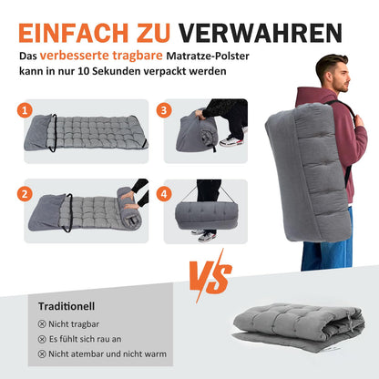 Pat camping ATORPOK SHOP DX-1 pliabil, 200 kg, gri