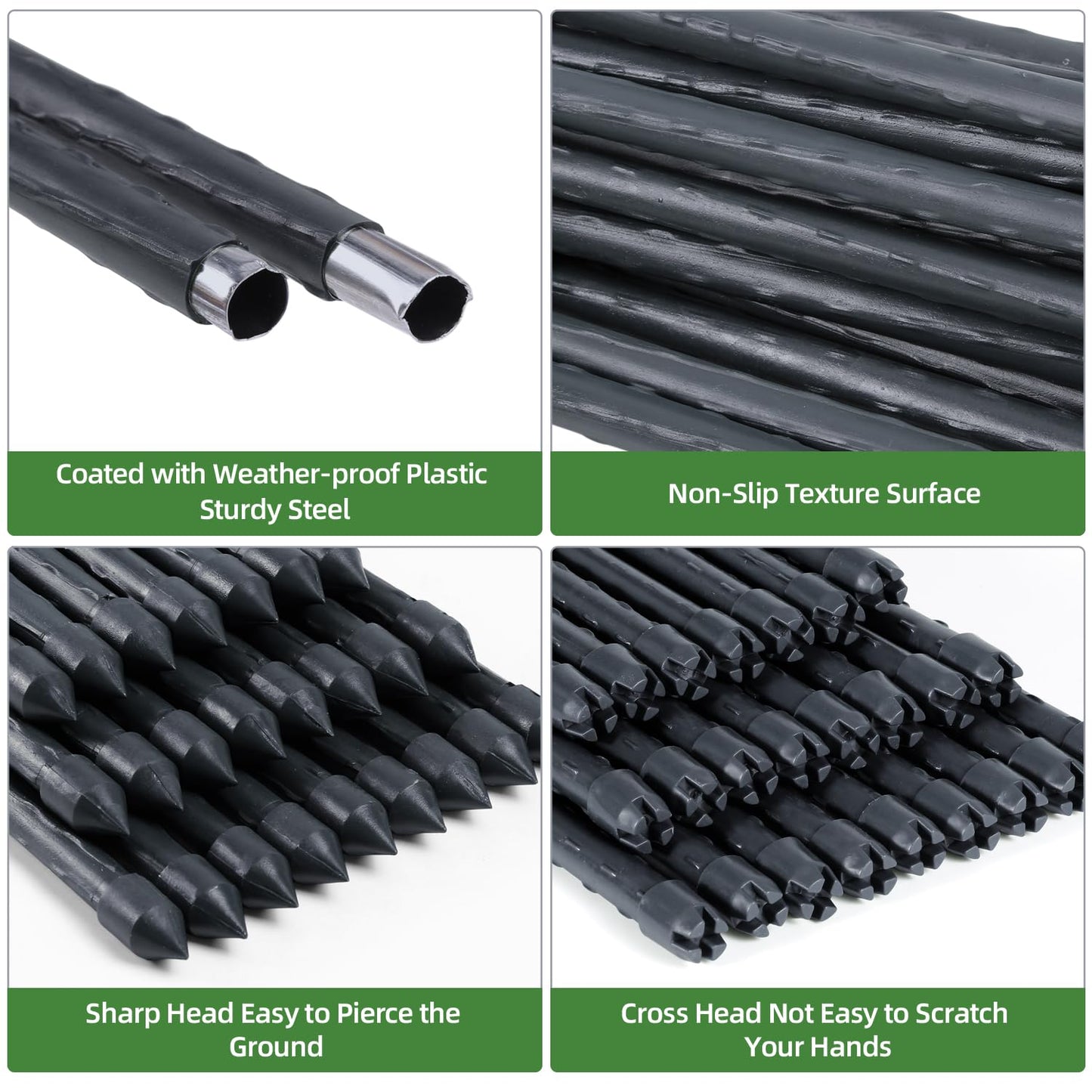 Gard plastic Ohuhu GPF-03 1m x 30m negru, rezistent UV