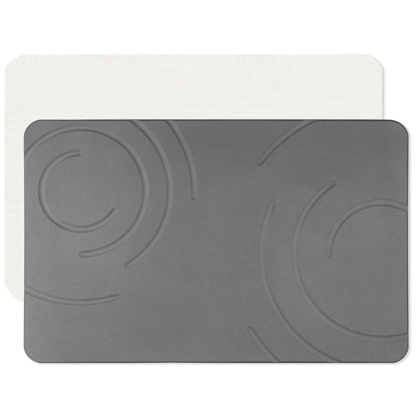 Covoras baie Feilifan Stone Bath Mat Diatomita antiderapant gri