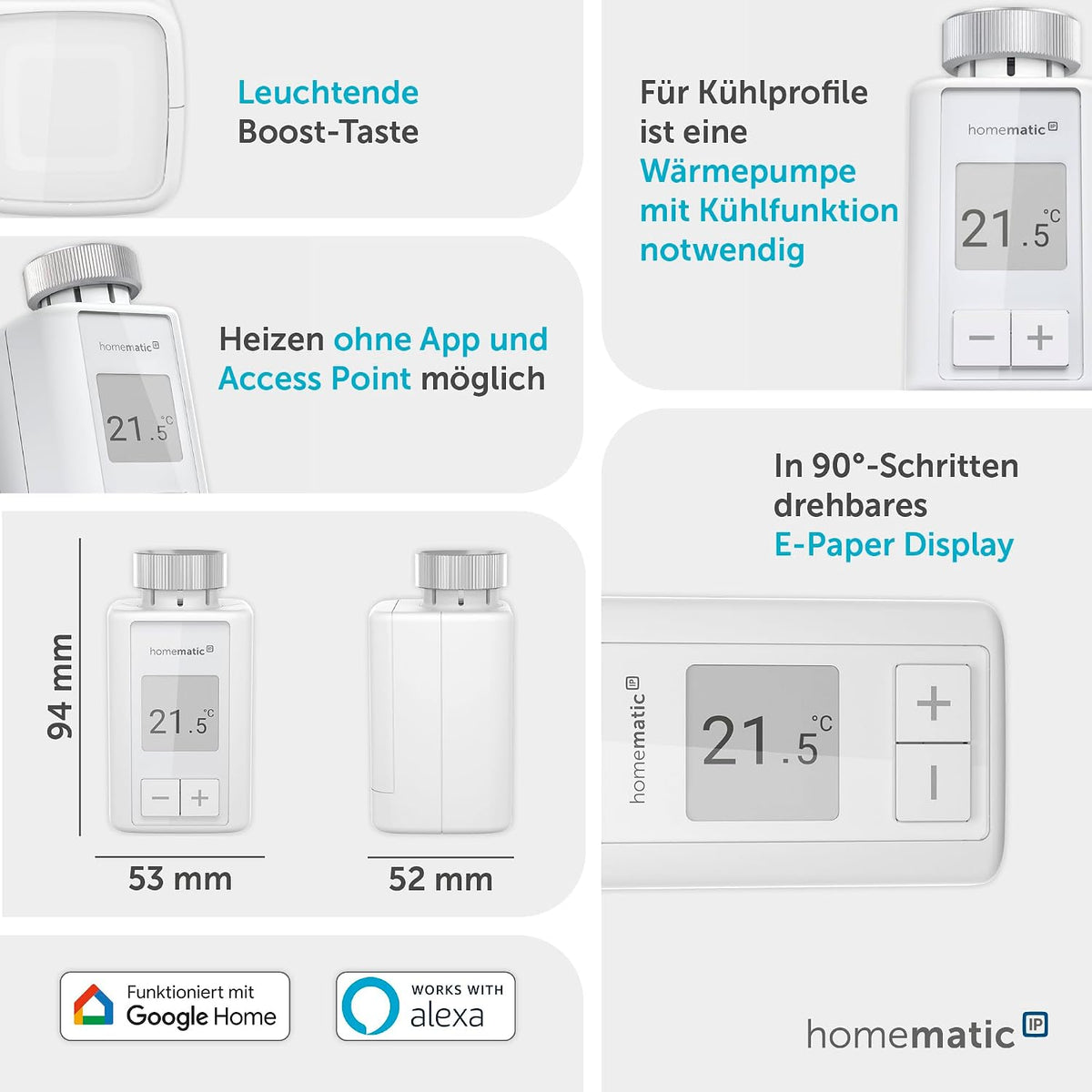Termostat pentru radiator Homematic IP Flex