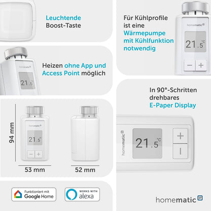 Termostat pentru radiator Homematic IP Flex