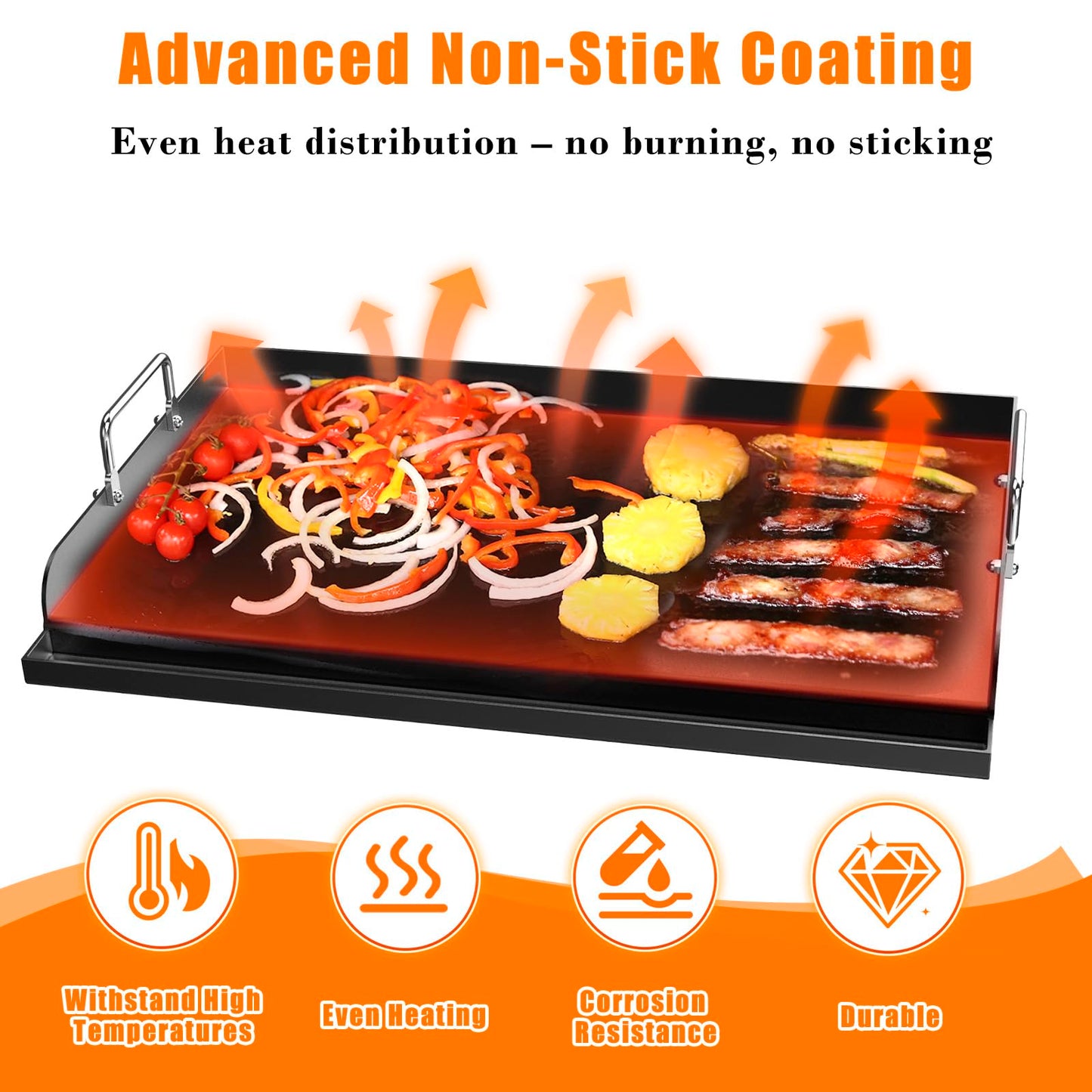 Gratar Griddle GFTIME universala 63.5x40.6 cm antiaderenta