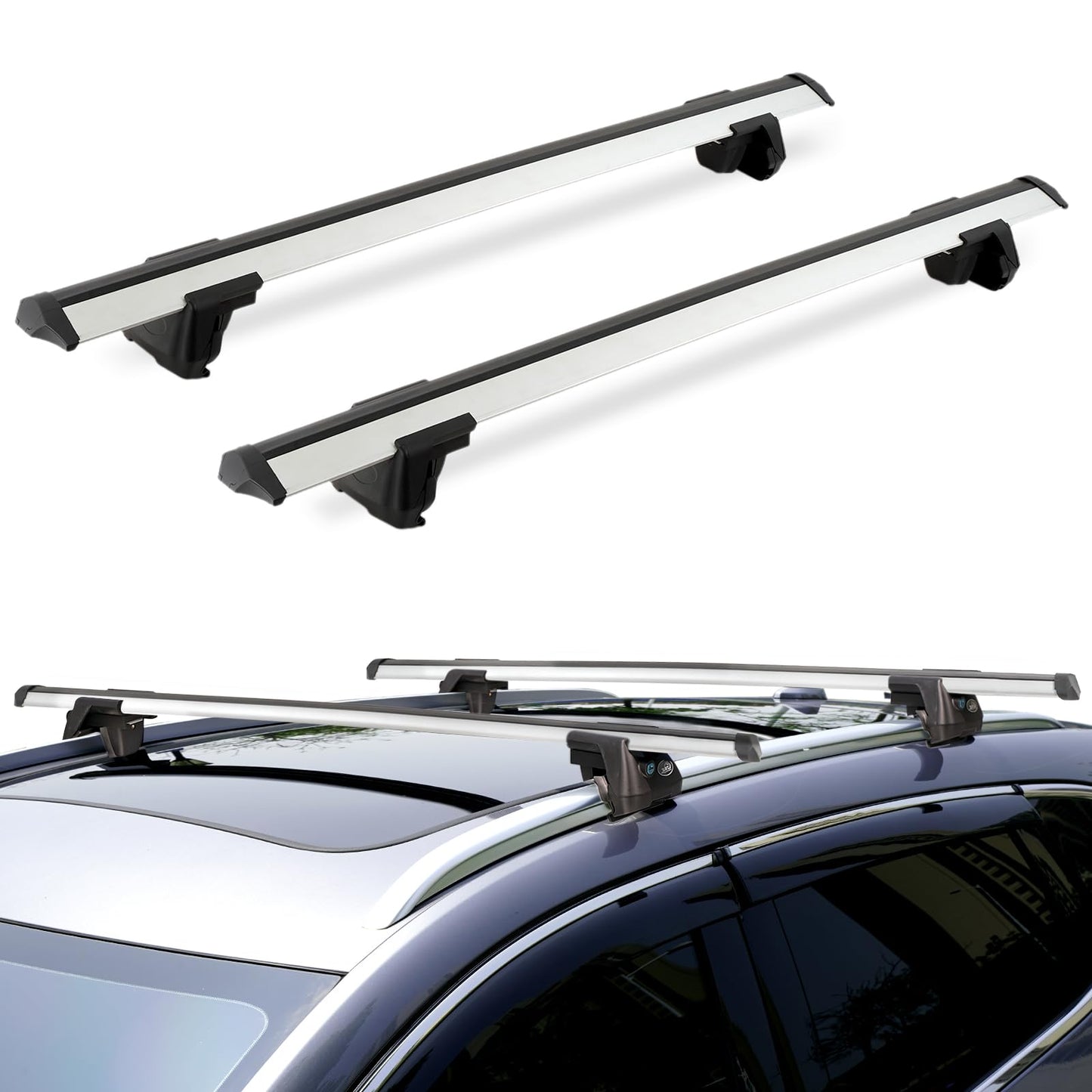 Suport plafon auto Just-V 130 cm aluminiu 150 kg universal