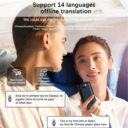 Language Translator Device – Smart Intelligent Two Way WiFi/Hotspot/Offline Instant 2.4 Inch Touch Screen Support 137 Languages