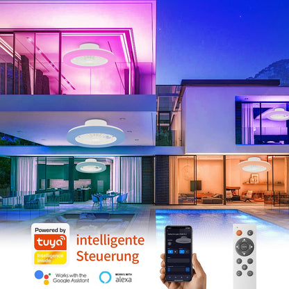Ventilator tavan BKZO RGB Ceiling Fan cu lampa, control dublu