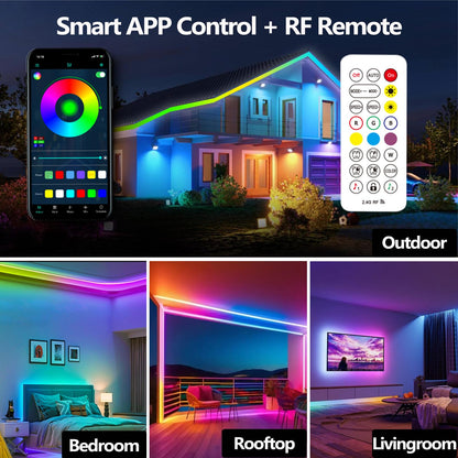 Banda LED Outdoor Magic Lantern 20 M IP68 RGB Bluetooth 24V