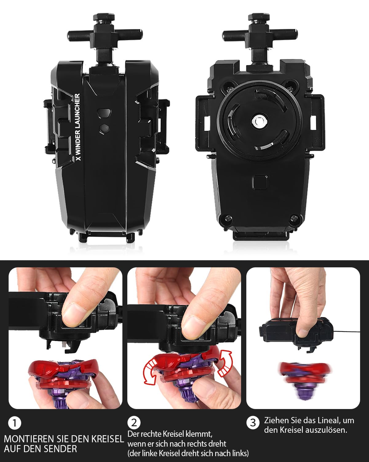 Jucarie titirez Set spinning top DEZAWRTY X4-12 piese cu 12 topuri si 2 lansatoare