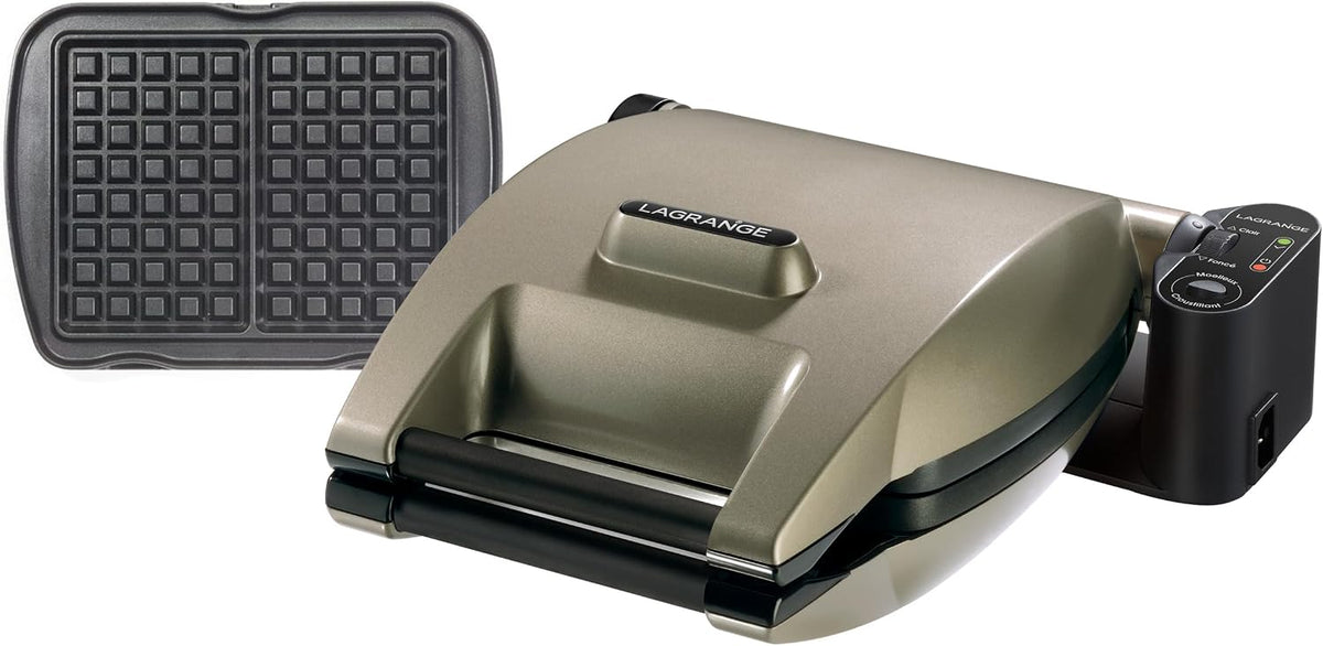 Aparat de vafe LAGRANGE 019122, 35 cm x 31 cm x 14.5 cm, taupe metalic