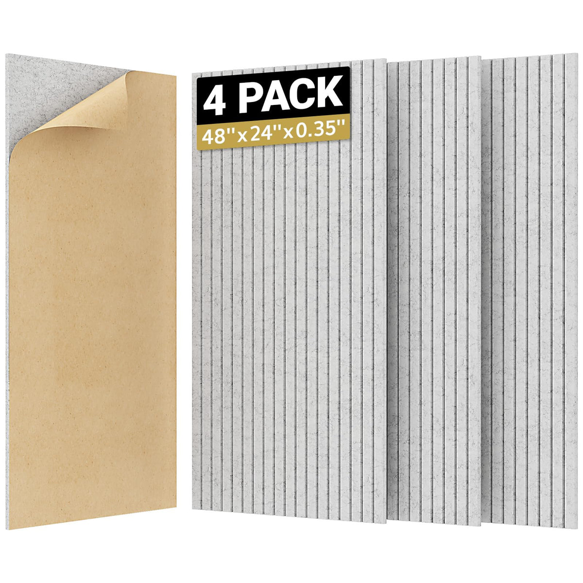 Panouri acustice TONOR 4 Pack 121.9 x 59.9 cm autoadezive