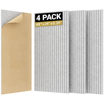 Panouri acustice TONOR 4 Pack 121.9 x 59.9 cm autoadezive