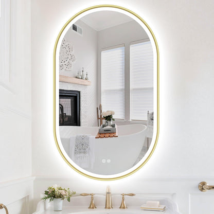 Oglinda baie Sbagno 100x60 cm LED anti-aburire