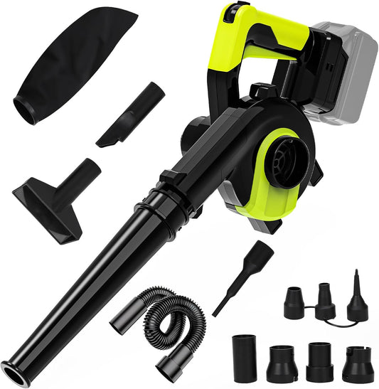 Cordless Leaf Blower/Vacuum Cleaner Compatible with Makita 21 V Battery, 336 W Battery Leaf Vacuum Cleaner with Dust Bag, Leaf Blowing and Vacuuming, 2-in-1 Function for Lawn Care (Without Battery)