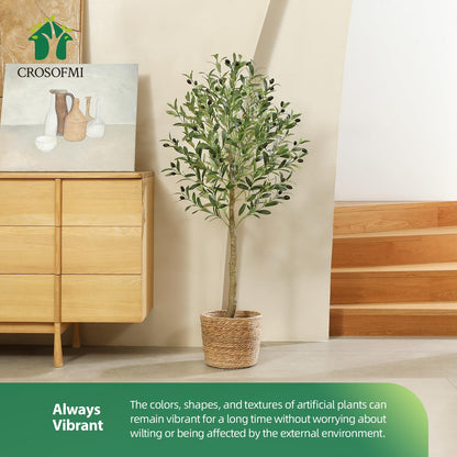 Planta artificiala maslin CROSOFMI Olive 120 cm decor interior exterior