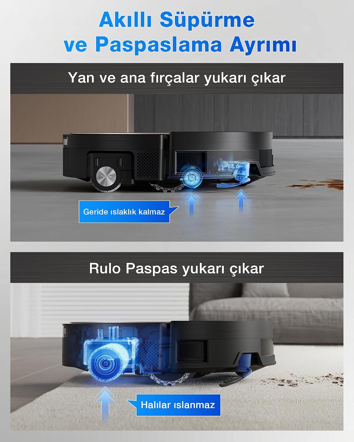 Aspirator robot ECOVACS X11 OmniCyclone cu mop si tehnologie BLAST, negru-maro
