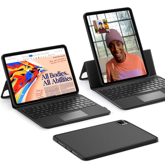 Tastatura cu husa pentru iPad Pro 12.9 ESR, stand reglabil, magnetica detasabila