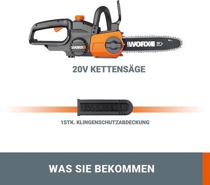 Drujba cu acumulator WORX WG322E.9 20 V, fara acumulator si incarcator
