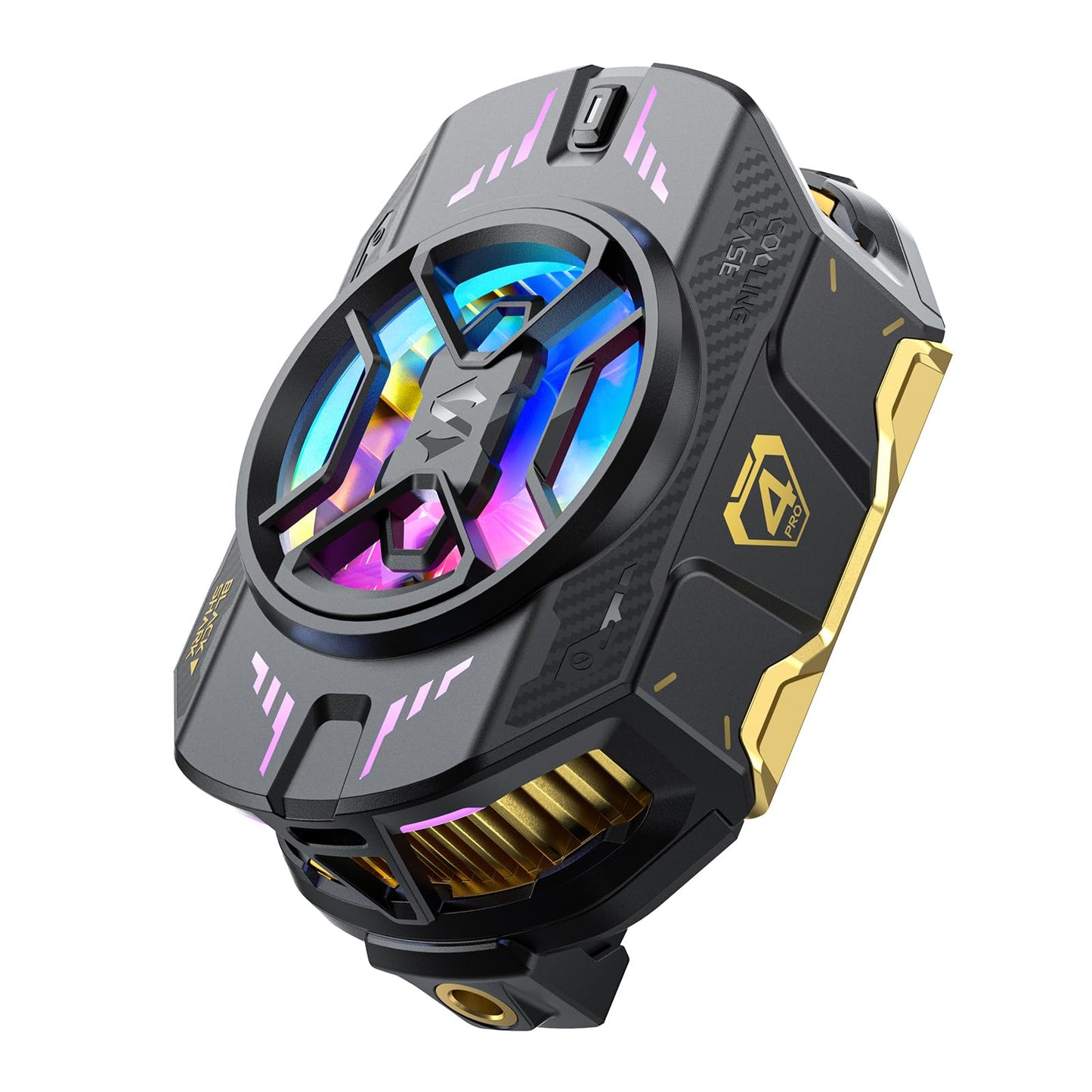 Black Shark FunCooler 3 Pro Mobile Phone Cooler Fan Fast Cooling Sleep Timer Function as Phone Stand Physical Switch 5 Speed Cooling Performance Quiet Gaming for Tiktok Live Streaming