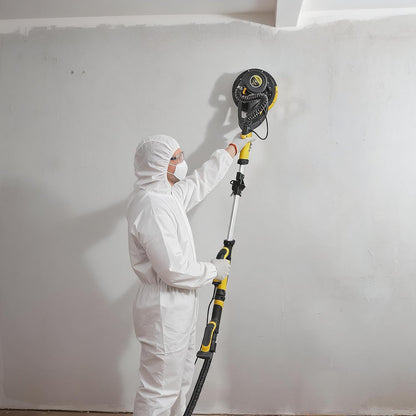 Slefuitor telescopic pentru gips-carton CUBEWAY, 750 W, cu aspirare praf, LED, 215 mm, galben