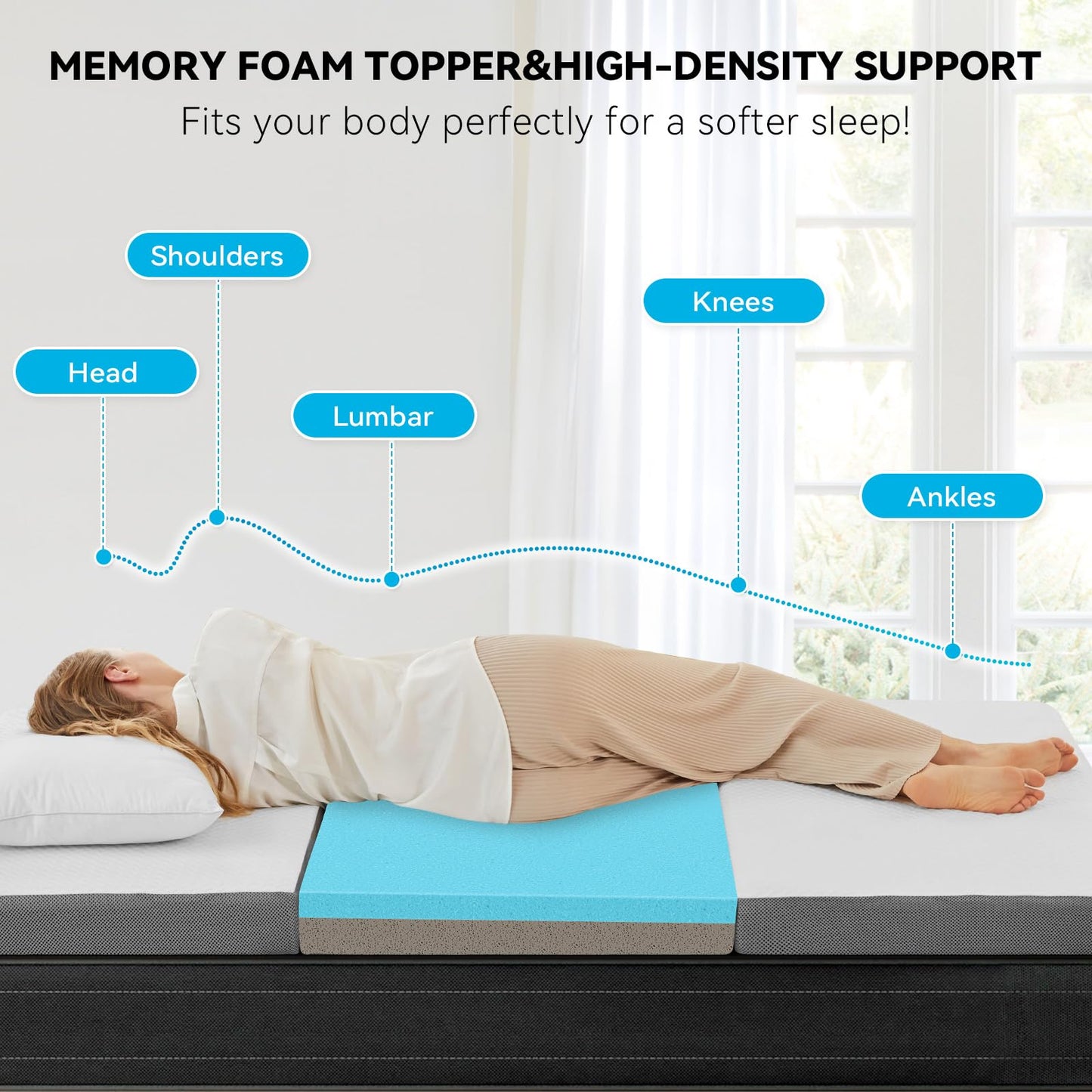 Saltea pliabila Autsel Klappmatratze Memory Foam 65 x 195 cm