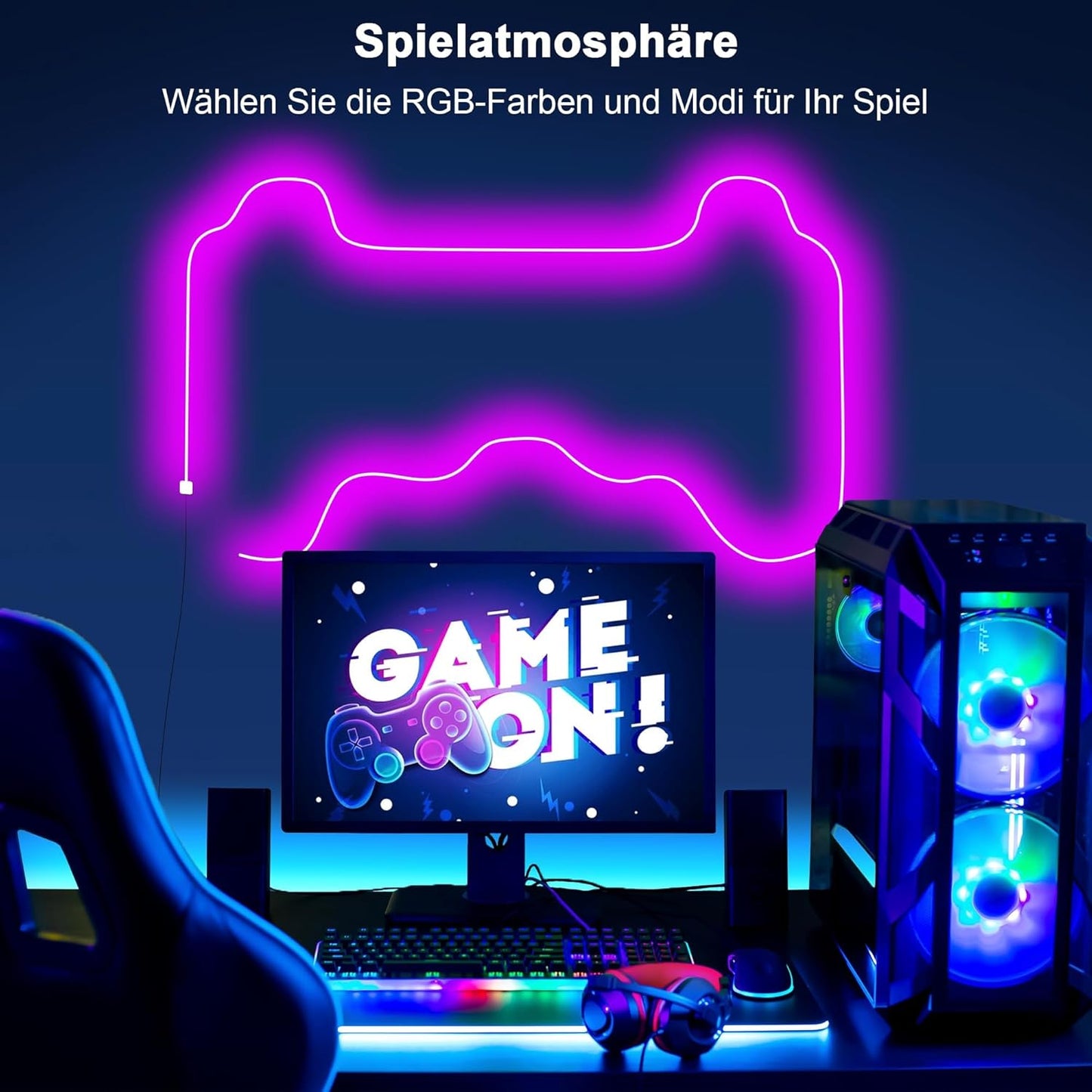 Cozylady RGB Neon LED Strip Light, with Remote Control, App Control, Waterproof Flexible RGB Strips, 24 V LED Neon Strip for Bedroom, Home Interior Decoration (10 M/30 Feet)