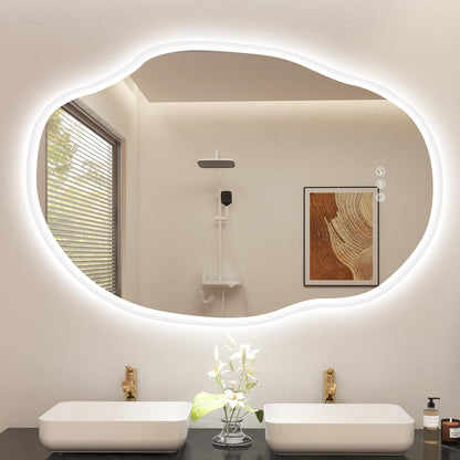 Oglinda baie Sbagno 100x60 cm LED anti-aburire