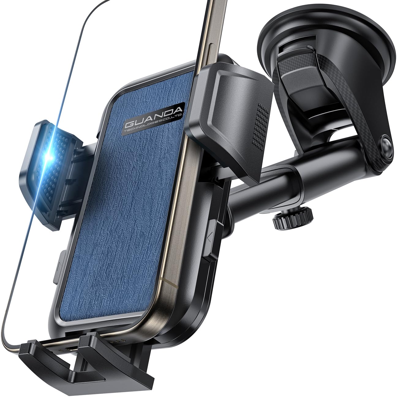 Car phone holder air vent, Car Phone Holder Mount 360° Rotation, Adjustable Clip, Big Phone & Thick Case Friendly, Compatibility Fit for All 4"-7" Smartphone, Universal phone car holder