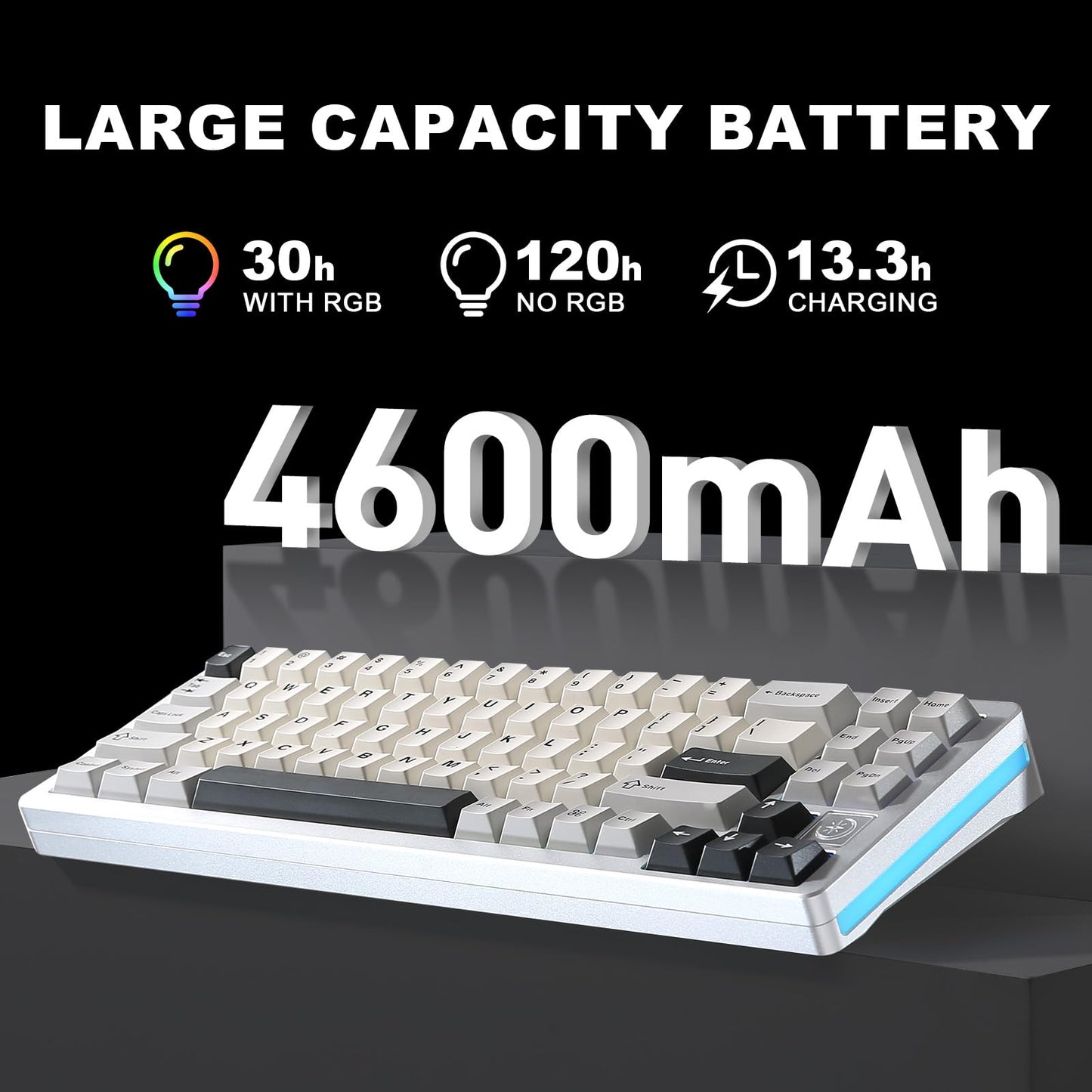 Tastatura YUNZII AL71 71 taste aluminiu CNC RGB wireless