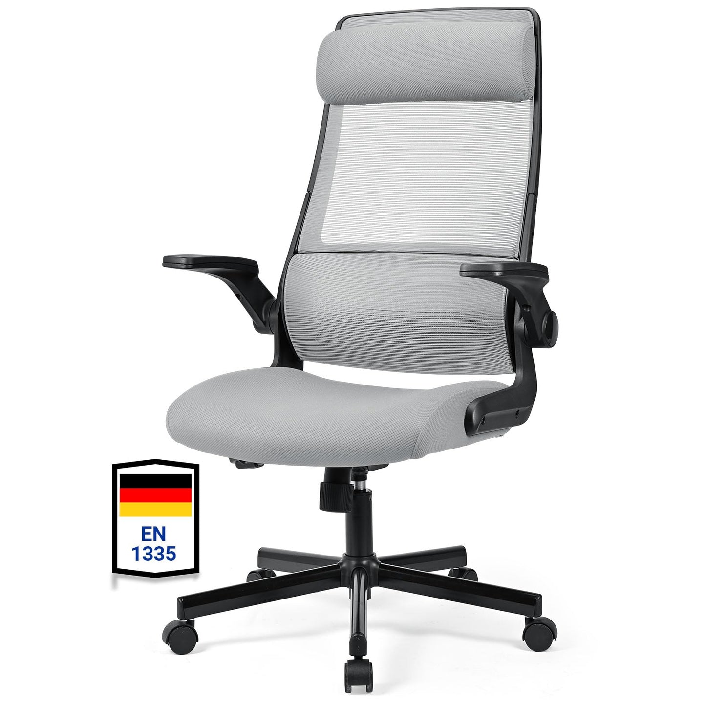Scaun de birou MELOKEA CHAF018G ergonomic cu tetiera reglabila