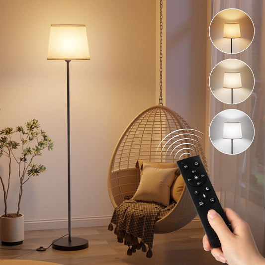 Lampa de podea LED 800 lumen, 3000-6000K, dimabila, lumina calda / rece