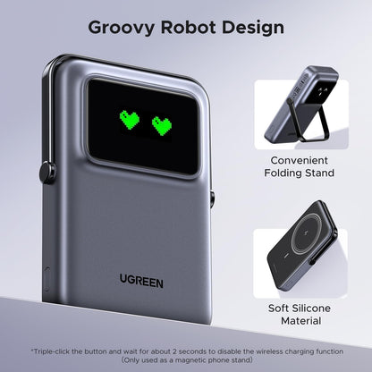 Power bank UGREEN UNO 10000 mAh magnetic 20W cu stand